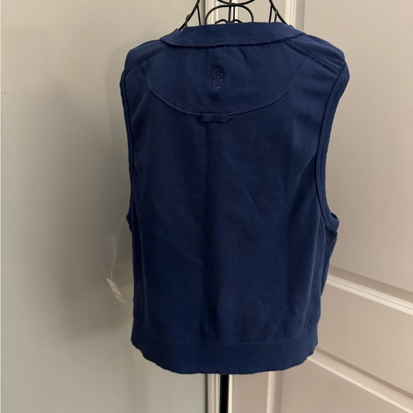 NWT Free People Movement Intercept Tank Logo in Indigo Size XL - Picture 7 of 10